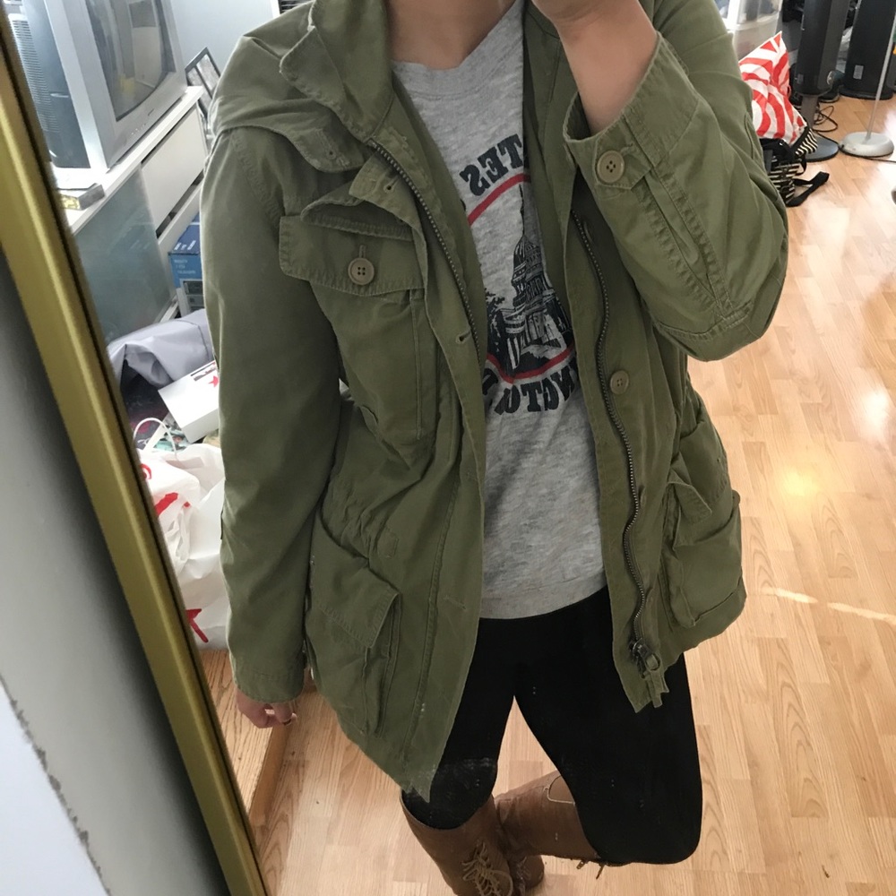 J CREW Army Green Jacket